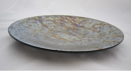 Black irridised bowl